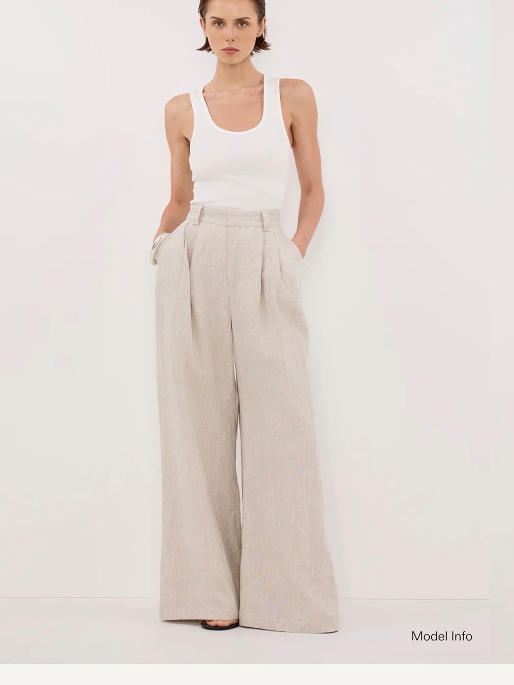 Dissh Holden Natural linen pants